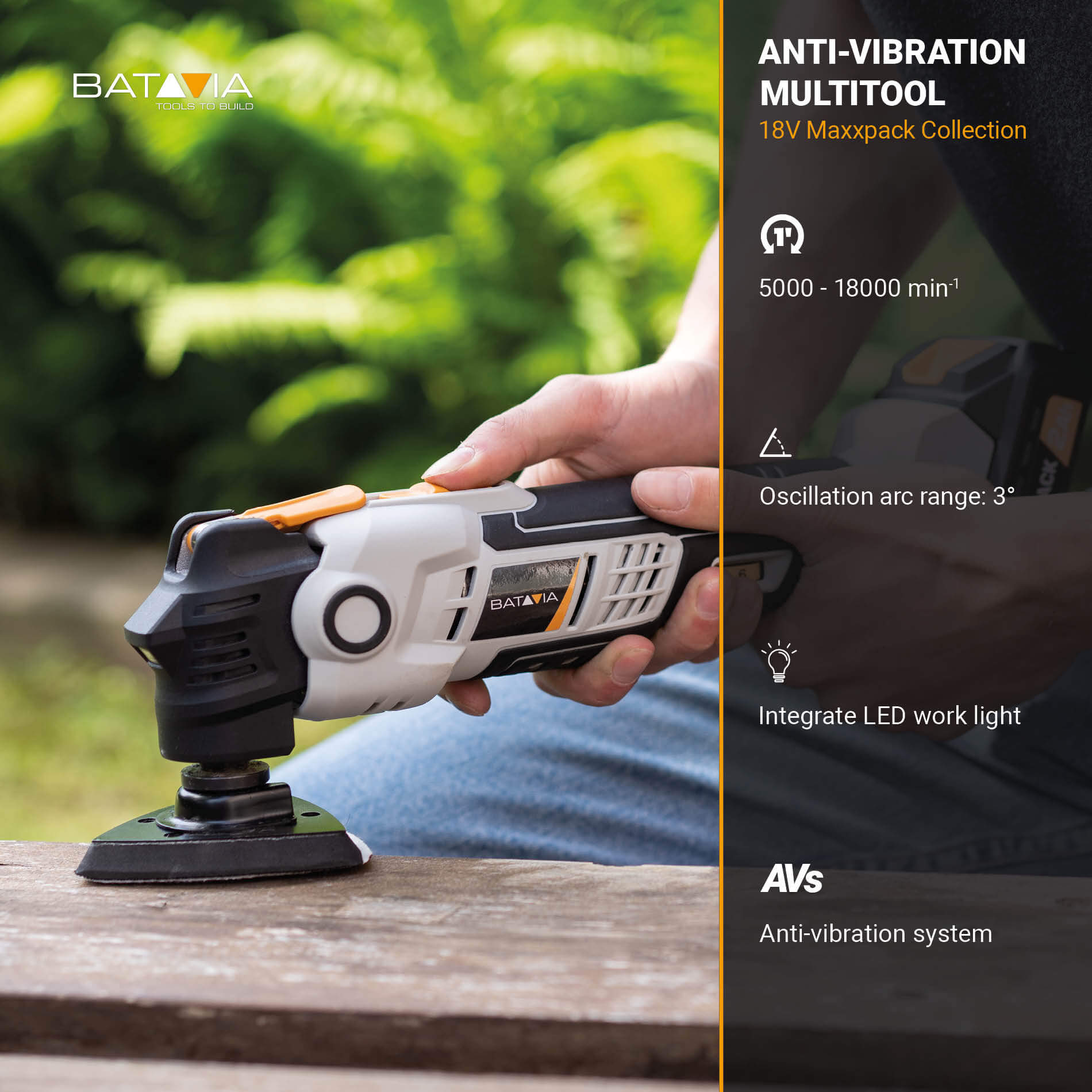 18V Anti-Vibration Multitool | Maxxpack collection | Batavia 
