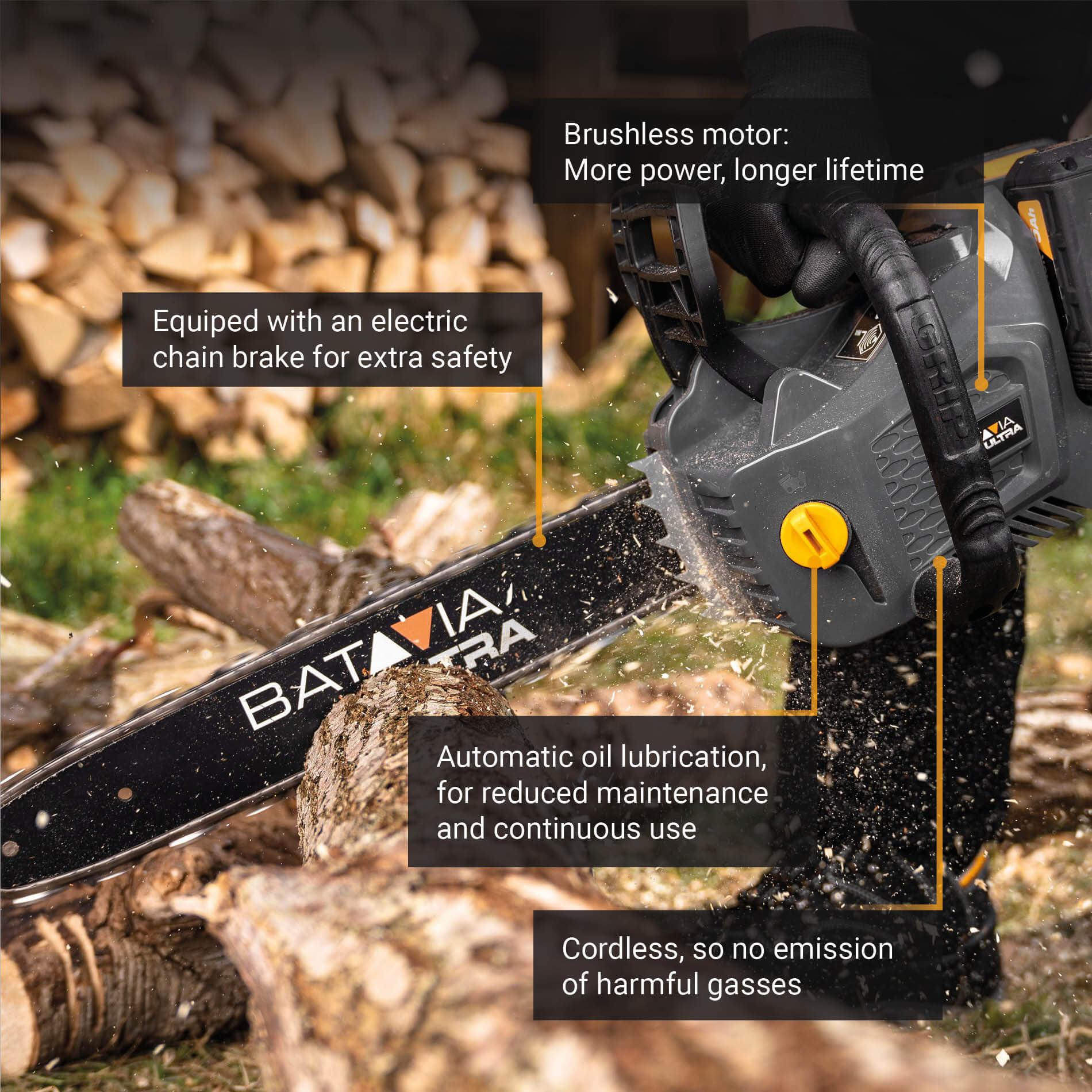 Batavia 36V Cordless chainsaw | Maxxpack collection