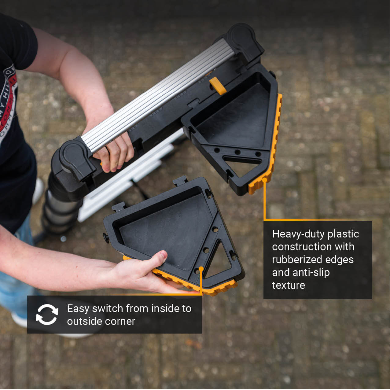 Tool tray & standoff | Accessory for telescopic ladder | Batavia